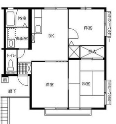 飾磨駅 徒歩4分 2階の物件間取画像